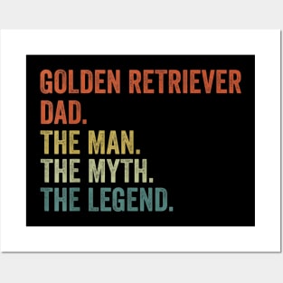 Vintage Dog Dad Man Myth Legend s Posters and Art